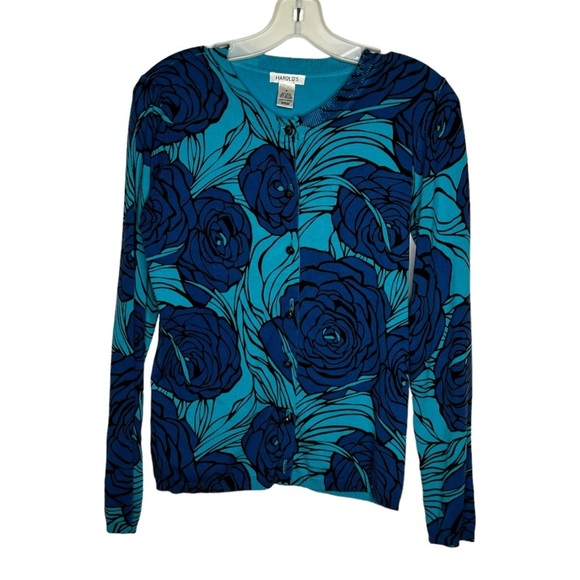 Vintage Harold's Silk Blend‎ Cardigan Sweater - Picture 1 of 5